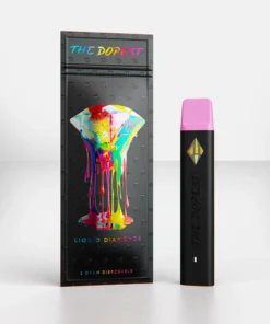 The Dopest Strawberry Shortcake 2G HHCP Liquid Diamonds Indica Disposable