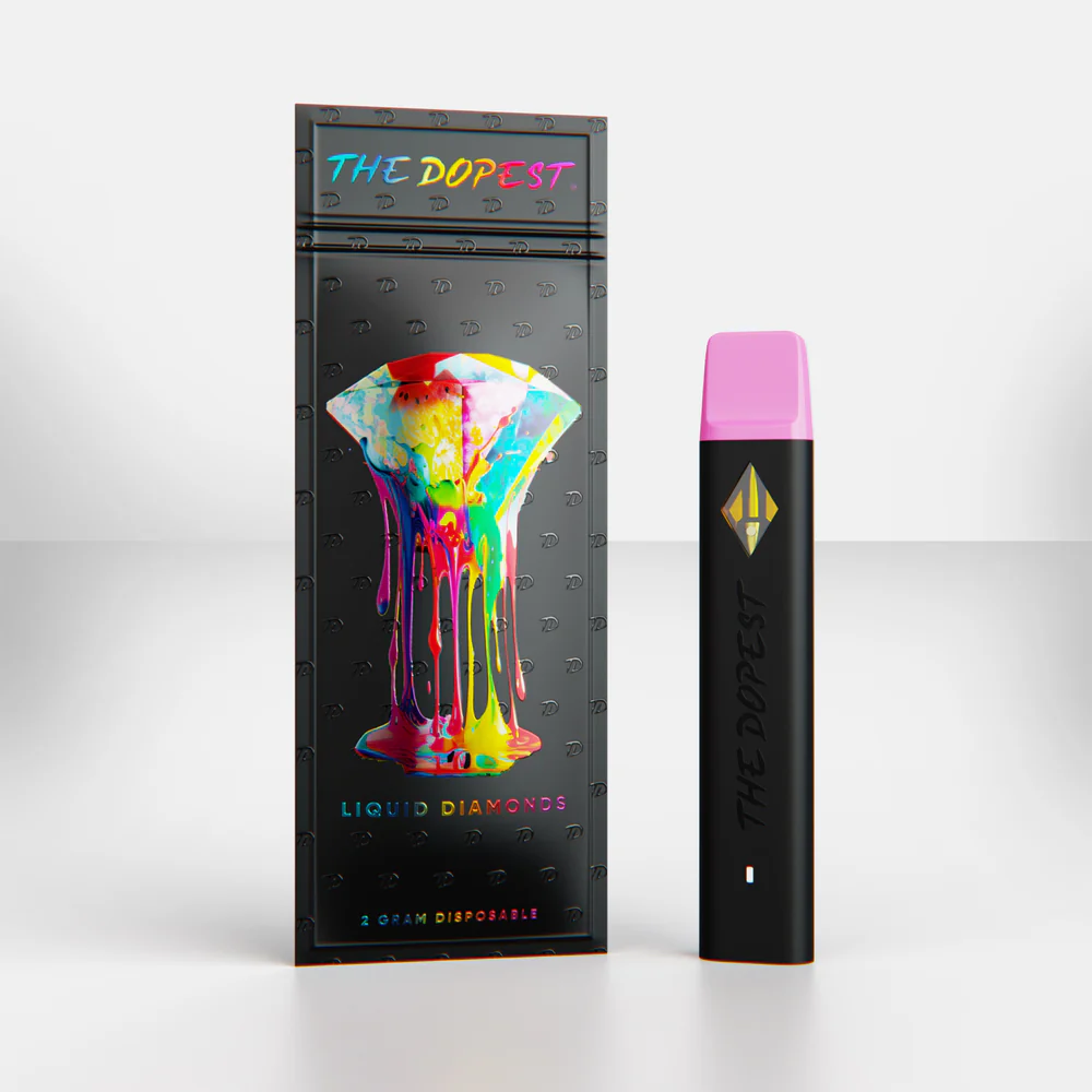 The Dopest Strawberry Shortcake 2G HHCP Liquid Diamonds Indica Disposable