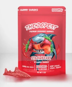 Strawberry Sharks HHC Gummies - 1000MG
