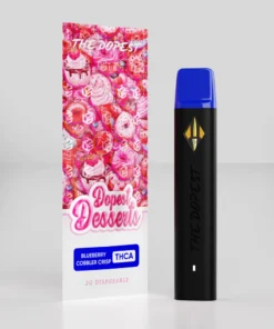 The Dopest Dessert Disposable: 2G THCA Liquid Diamonds Blueberry Cobbler Crisp