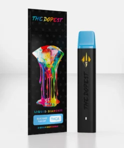 The Dopest Blue Razz Fun Dip 2G THCA Liquid Diamonds Hybrid Disposable