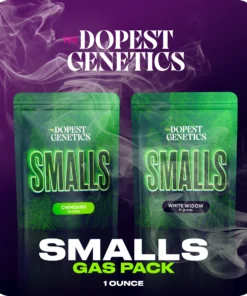 The Dopest 2-PACK SMALLS: THE GAS PACK: White Widow & Chemdawg. One ounce total