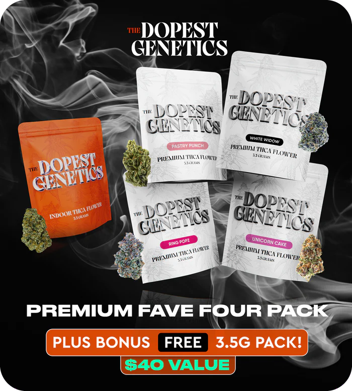 The Dopest Flower Variety pack: 1/2oz+ for $99 plus a bonus FREE pack of 3.5g INDOOR Flower