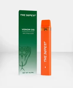 The Dopest Venom OG - Indica HHC Vape Disposable