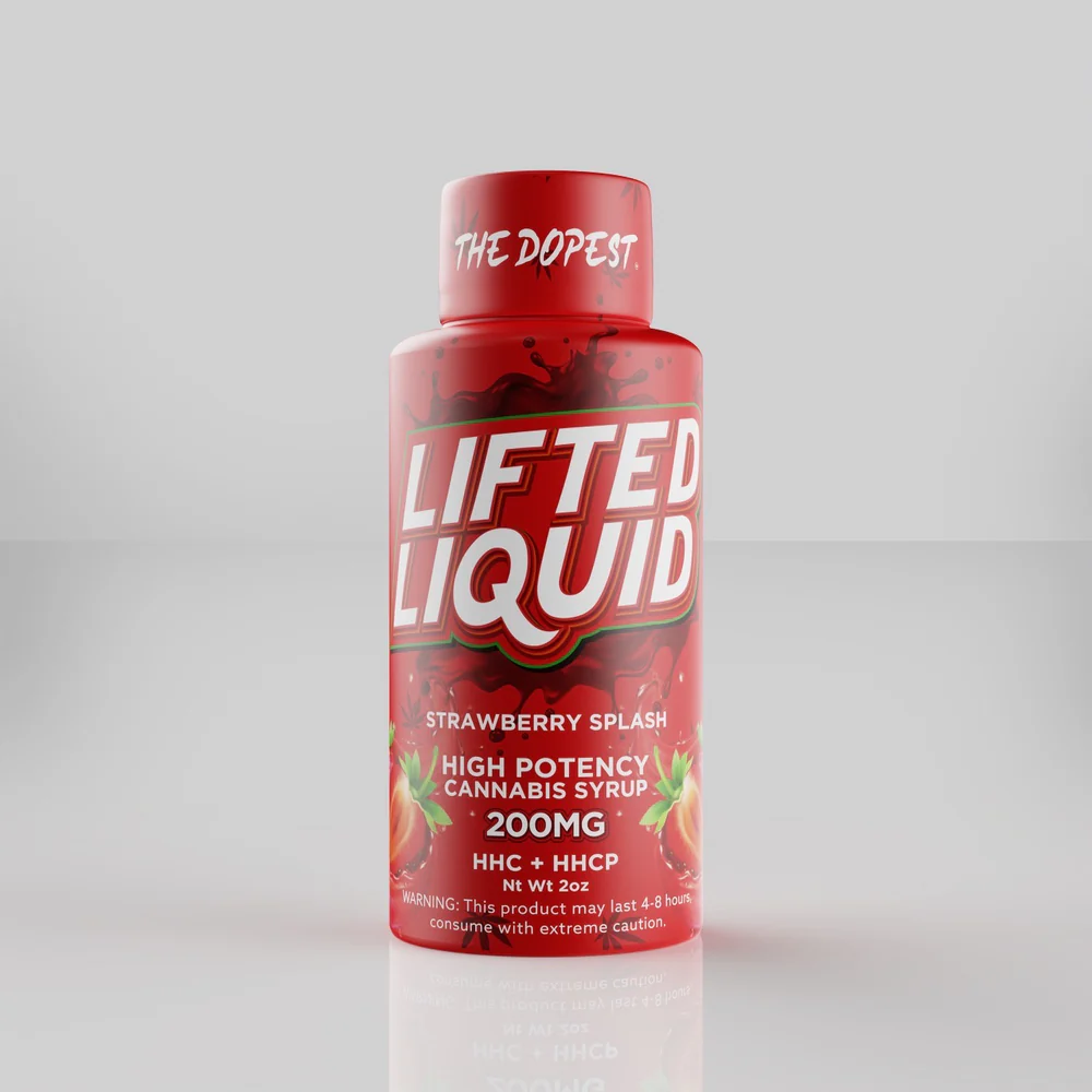 Lifted Liquid: 200MG Strawberry Splash HHCP + HHC Syrup