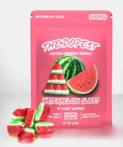 The Dopest Watermelon Slices HHC Gummies - 500MG