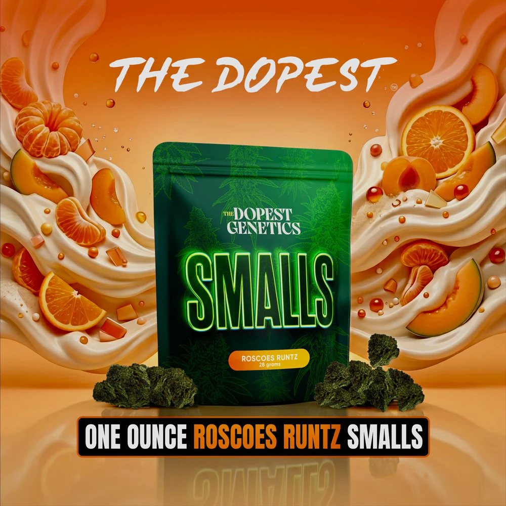 Smalls: Roscoes Runtz Hybrid flower 28 grams