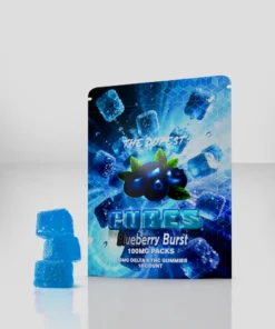 The Dopest Cubes: Blueberry Burst 100mg Delta 9 Gummies